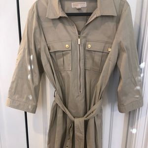 Michael Kors khaki cargo dress size 12